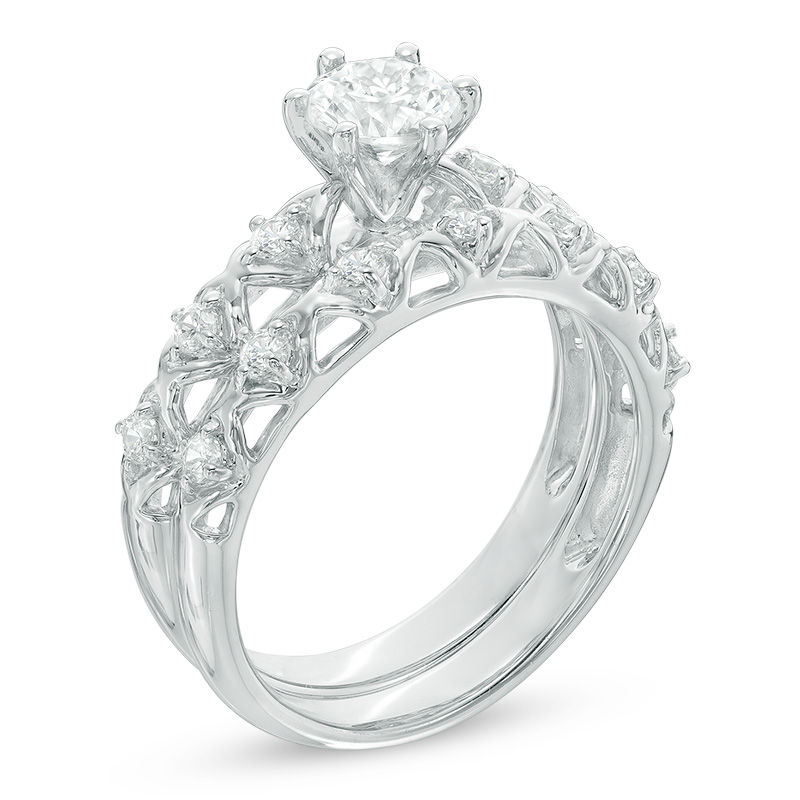 1 CT. T.W. Diamond Bridal Set in 10K White Gold