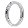 Thumbnail Image 2 of 1/20 CT. T.W. Diamond Three Stone Slant Band in Sterling Silver