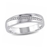 Thumbnail Image 1 of 1/10 CT. T.W. Diamond Slant Band in Sterling Silver