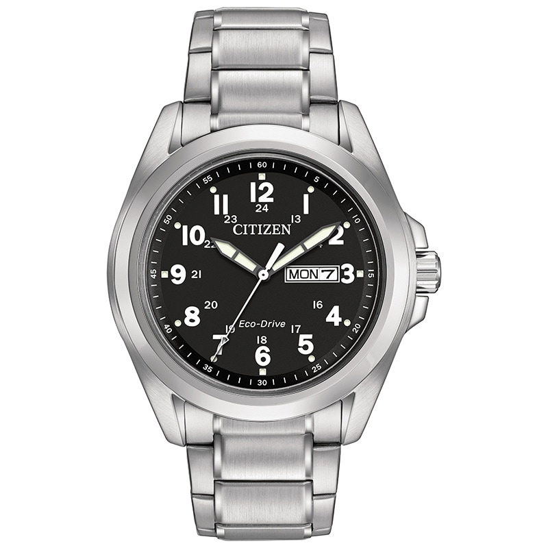 Men’s Citizen Eco-Drive® Watch with Black Dial (Model: AW0050-82E)