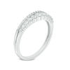 Thumbnail Image 2 of 3/8 CT. T.W. Diamond Two Row Anniversary Band in 14K White Gold