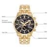 Thumbnail Image 1 of Men's Citizen Eco-Drive® caliber 8700 Perpetual Calendar Gold-Tone Watch with Black Dial (Model: BL8142-50E)