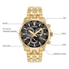 Thumbnail Image 2 of Men's Citizen Eco-Drive® caliber 8700 Perpetual Calendar Gold-Tone Watch with Black Dial (Model: BL8142-50E)