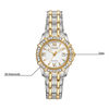 Thumbnail Image 2 of Ladies' Citizen Eco-Drive® Diamond Accent Two-Tone Watch with White Dial (Model: EW2364-50A)