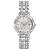 Thumbnail Image 0 of Ladies' Citizen Eco-Drive® Silhouette Crystal Watch with Silver-Tone Dial (Model: EW2340-58A)