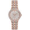 Thumbnail Image 1 of Ladies' Citizen Eco-Drive® Silhouette Crystal Rose-Tone Watch with Silver-Tone Dial (Model: EW2348-56A)