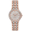 Thumbnail Image 0 of Ladies' Citizen Eco-Drive® Silhouette Crystal Rose-Tone Watch with Silver-Tone Dial (Model: EW2348-56A)