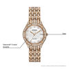 Thumbnail Image 2 of Ladies' Citizen Eco-Drive® Silhouette Crystal Rose-Tone Watch with White Dial (Model: EW2323-57A)