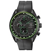 Thumbnail Image 1 of Men's Drive from Citizen Eco-Drive® Black IP Chronograph Strap Watch with Black Dial (Model: CA0595-11E)