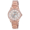 Thumbnail Image 0 of Ladies' Drive from Citizen Eco-Drive® Crystal Accent Rose-Tone Watch With Silver-Tone Dial (Model: FE6063-53A)