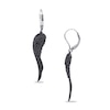 Thumbnail Image 1 of Black Diamond Accent Wing Earrings in Sterling Silver