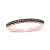 Thumbnail Image 0 of 1/20 CT. T.W. Enhanced Cognac Diamond Vintage-Style Anniversary Band in 10K Rose Gold