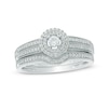 Thumbnail Image 1 of 1/3 CT. T.W. Diamond Double Frame Bridal Set in 10K White Gold