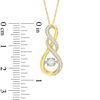 Thumbnail Image 1 of 1/5 CT. T.W. Diamond Cascading Infinity Pendant in 10K Gold