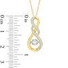 Thumbnail Image 1 of Unstoppable Love™ 1/5 CT. T.W. Diamond Cascading Infinity Pendant in 10K Gold