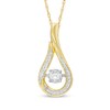 Thumbnail Image 1 of 1/5 CT. T.W. Diamond Flame Pendant in 10K Gold