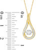 Thumbnail Image 2 of 1/5 CT. T.W. Diamond Flame Pendant in 10K Gold
