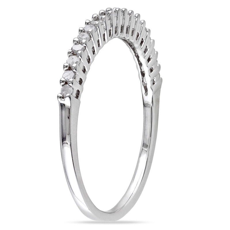 Main Image 2 of 1/5 CT. T.W. Diamond Anniversary Band in Sterling Silver