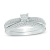 Thumbnail Image 1 of 1/4 CT. T.W. Diamond Bridal Set in Sterling Silver
