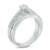 Thumbnail Image 2 of 1/4 CT. T.W. Diamond Bridal Set in Sterling Silver