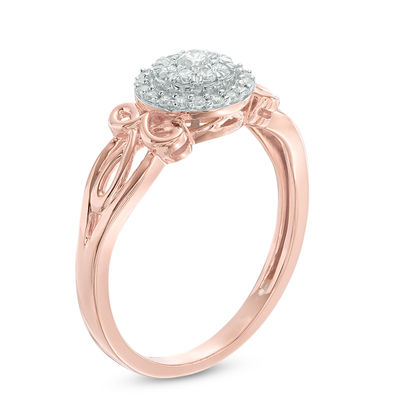 1.9 Heart Cut Rope Knot White Stone Statement Bridal Promise Ring 14k Rose Gold 