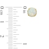 Thumbnail Image 1 of 6.0mm Lab-Created Opal Solitaire Stud Earrings in 10K Gold