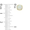 Thumbnail Image 2 of 6.0mm Lab-Created Opal Solitaire Stud Earrings in 10K Gold