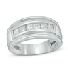 Thumbnail Image 1 of 1-1/2 CT. T.W. Square-Cut Diamond Band in 10K White Gold