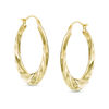 Thumbnail Image 0 of Swirl Hoop Earrings in 14K Gold