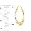 Thumbnail Image 2 of Swirl Hoop Earrings in 14K Gold