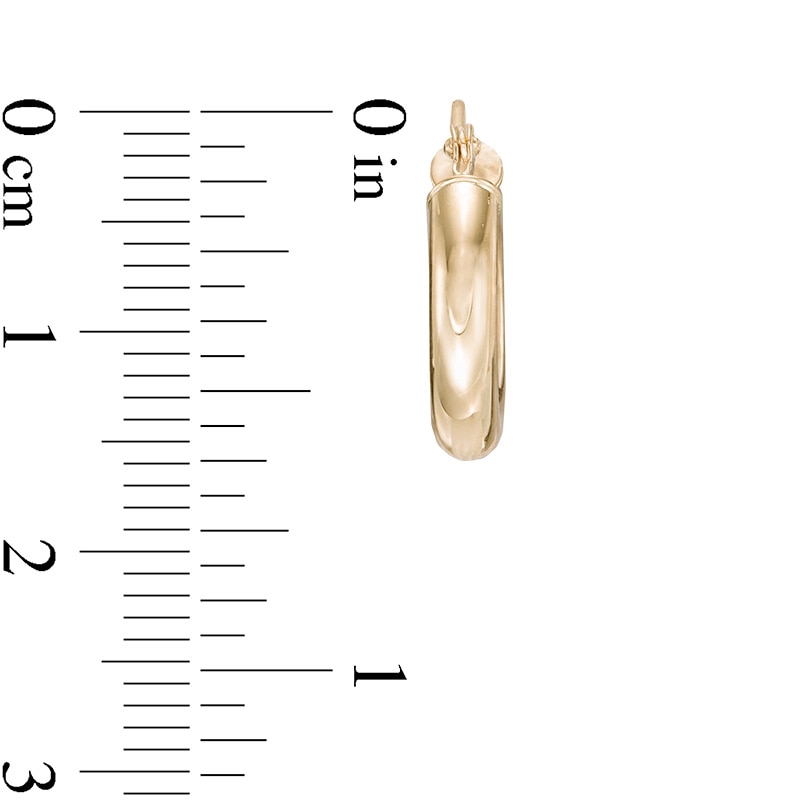 Main Image 2 of 15mm Hoop Earrings in 14K Gold