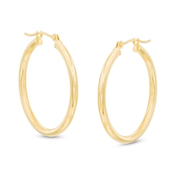 25mm Hoop Earrings in 14K Gold