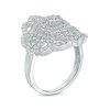 Thumbnail Image 1 of 1-1/4 CT. T.W. Diamond Ornate Flower Ring in 14K White Gold