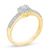 Thumbnail Image 1 of 1/4 CT. T.W. Diamond Double Row Promise Ring in 10K Gold