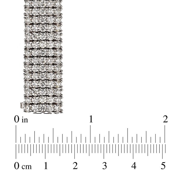 20 CT. T.w. Diamond Five Row Tennis Bracelet in 14K White Gold