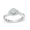 Thumbnail Image 1 of Cherished Promise Collection™ 1/5 CT. T.W. Diamond Frame Collar Promise Ring in 10K White Gold