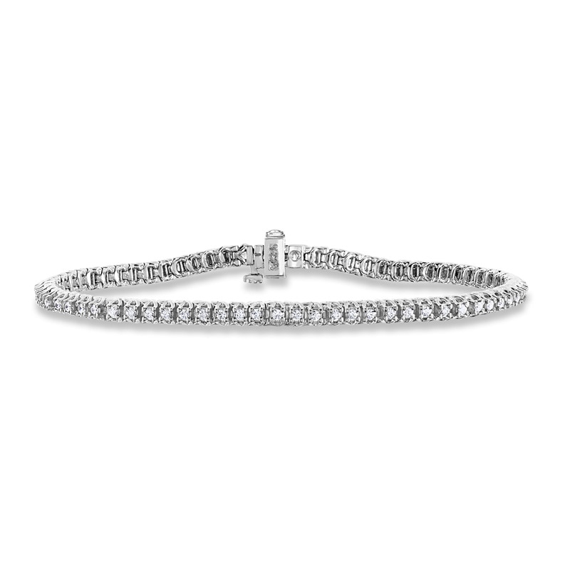 Main Image 1 of 1 CT. T.W. Diamond Tennis Bracelet in 10K White Gold