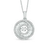 Thumbnail Image 0 of 5/8 CT. T.W. Diamond Swirl Pendant in 14K White Gold