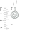 Thumbnail Image 2 of 5/8 CT. T.W. Diamond Swirl Pendant in 14K White Gold