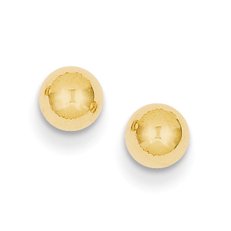 Main Image 1 of 5.0mm Ball Stud Earrings in 14K Gold