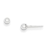 Thumbnail Image 1 of 3.0mm Ball Stud Earrings in 14K White Gold