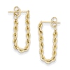 Thumbnail Image 1 of Rope Chain Drop Earrings in 14K Gold