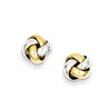 Thumbnail Image 0 of Love Knot Stud Earrings in 14K Two-Tone Gold