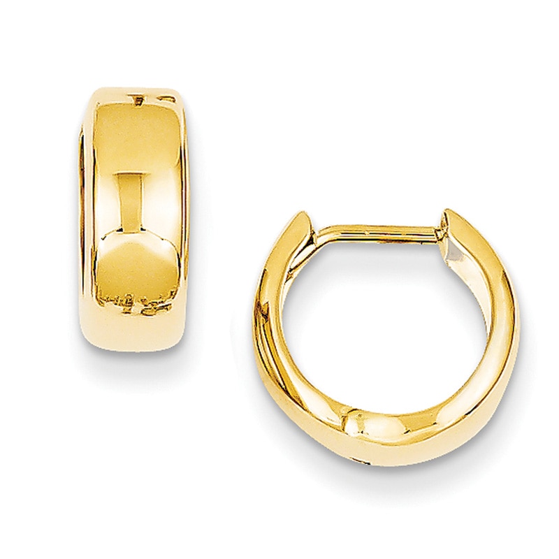 12.0mm Hoop Earrings in 14K Gold