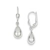 Thumbnail Image 0 of Teardrop Earrings in 14K White Gold