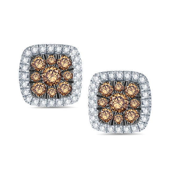 Chocolate diamond earrings zales discount