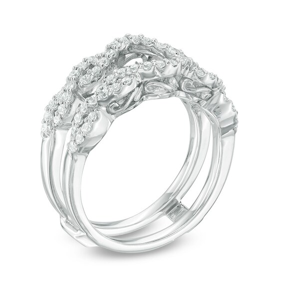 1/2 CT. T.w. Diamond Solitaire Enhancer in 14K White Gold