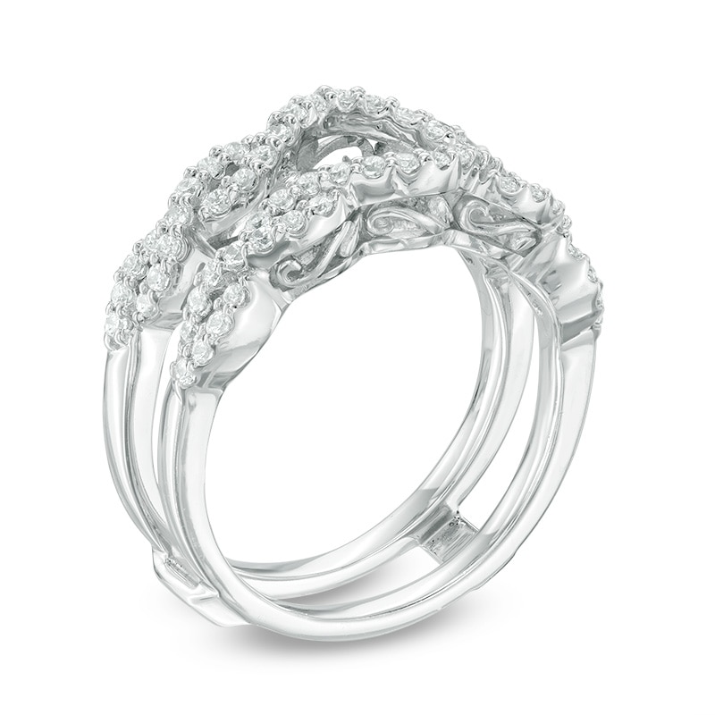 Main Image 2 of 1/2 CT. T.W. Diamond Solitaire Enhancer in 14K White Gold