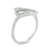 Thumbnail Image 2 of 1/5 CT. T.W. Diamond Coil Loop Ring in 10K White Gold