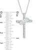 Thumbnail Image 2 of 1/15 CT. T.W. Diamond "NANA" Cross Pendant in Sterling Silver